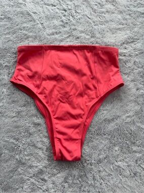 TA3 Kini Hi Cut Bottom NWOT Bikini Shapewear Swimsuit Separate Coral Small